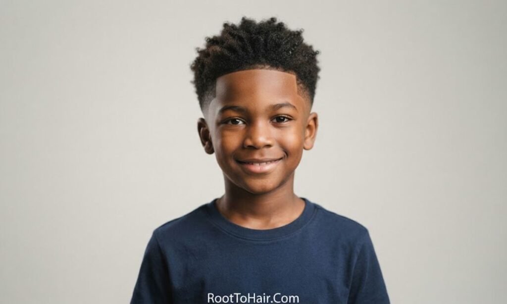 Low Taper Fade for Black Boys (Ages 8–12)