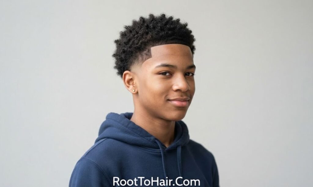 Low Taper Fade for Black Teens (Ages 13–17)
