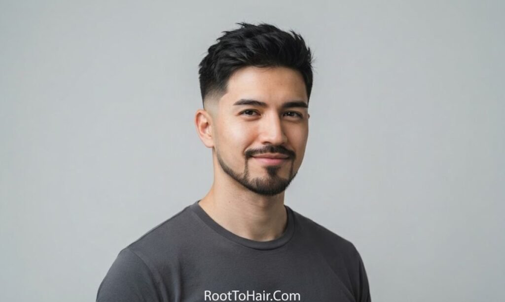 Low Taper Fade with Goatee