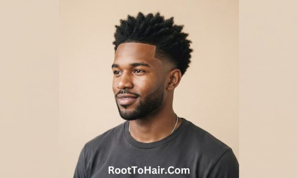 Low Taper Fade with Mini Afro