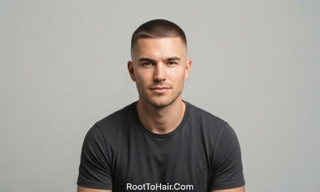 Mid Taper Fade Buzz Cut