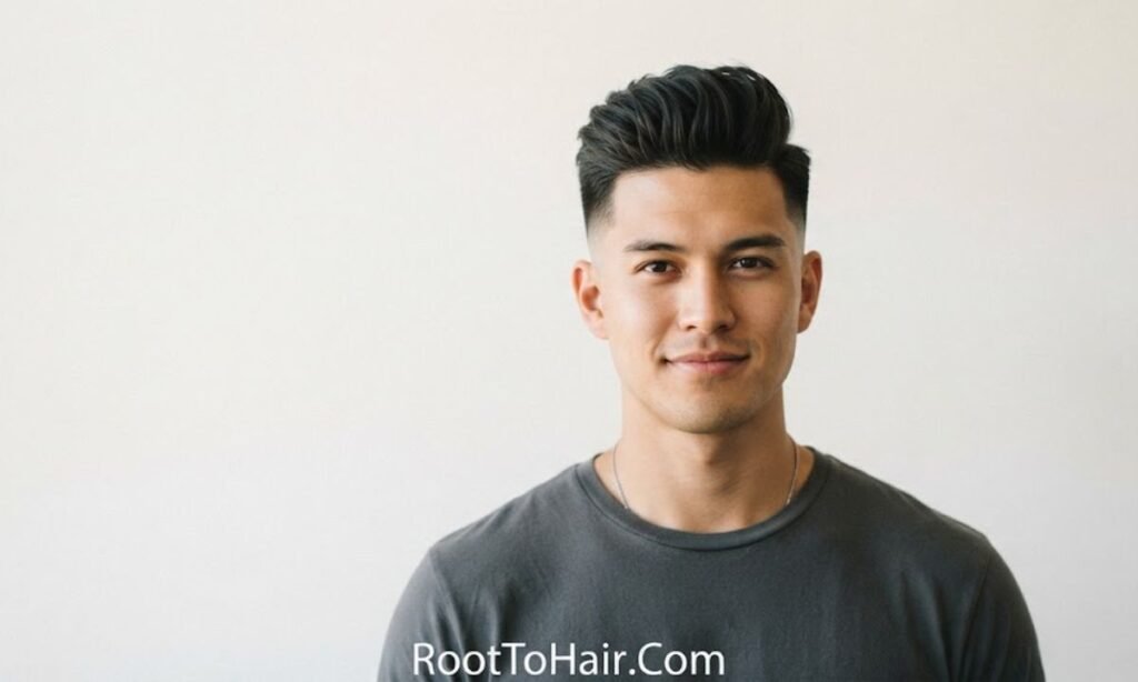 Mid Taper Fade Pompadour