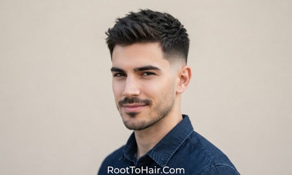 Mid Taper Fade Short Hair