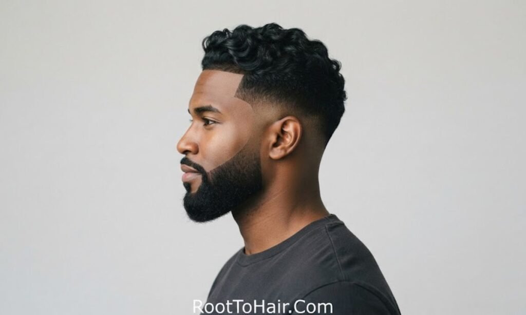 Mid Taper Fade with Beard Integration
