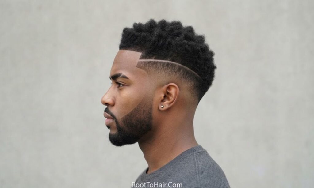 Single Razor Line Above the Taper