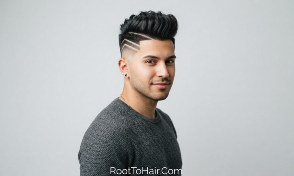 Stacked Chevron Lines