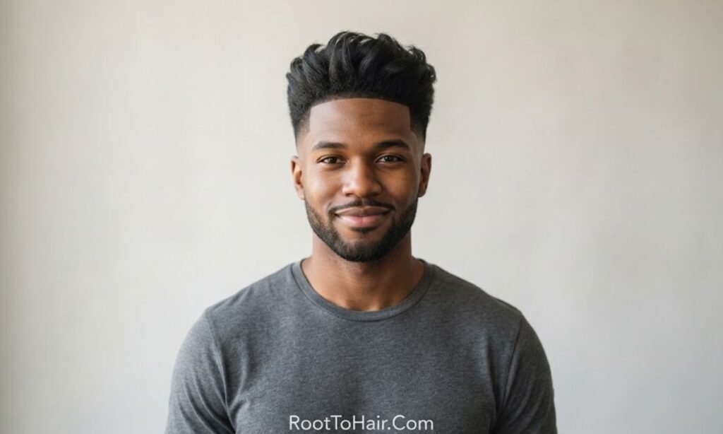 Tapered Blowout with Low Skin Fade