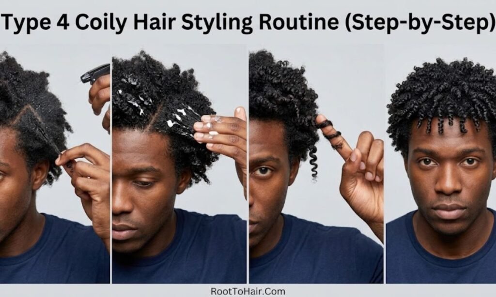 Type 4 Coily Hair Styling Routine (Step-by-Step)